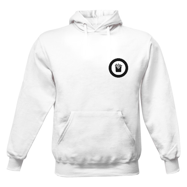 Pánská mikina s kapucí s potiskem Logo Hranolky