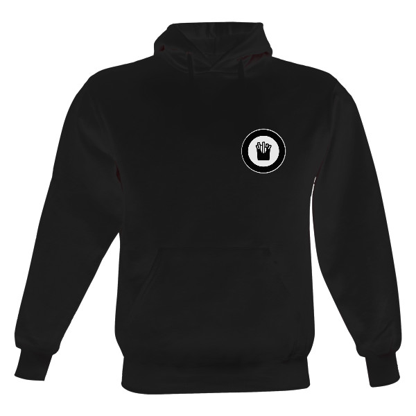 Pánská mikina s kapucí s potiskem Logo Hranolky