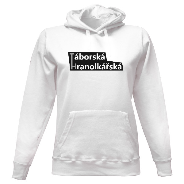 Dámská mikina s kapucí s potiskem Velký nápis Hranolky
