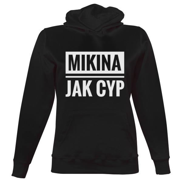 Dámska mikina s kapucňou s potlačou Nový produkt