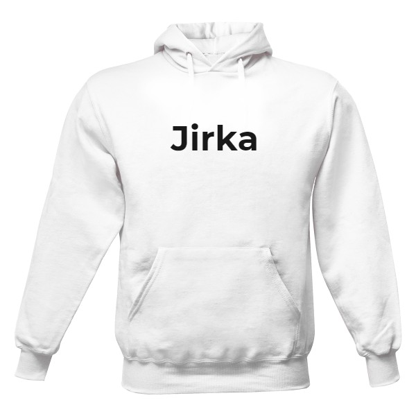 Pánská mikina s kapucí s potiskem Jirka