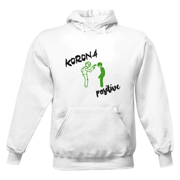 Pánská mikina s kapucí s potiskem KORONA POSITIVE