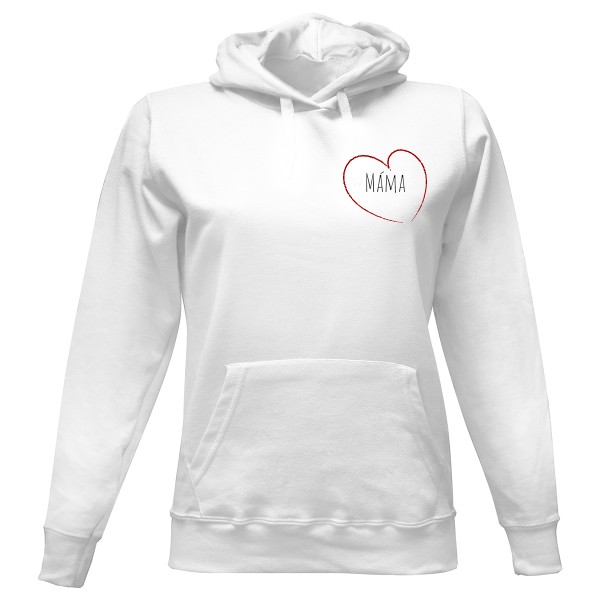 Dámská mikina s kapucí s potiskem Mikina máma