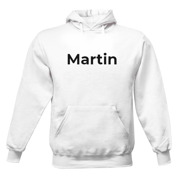 Pánská mikina s kapucí s potiskem Martin