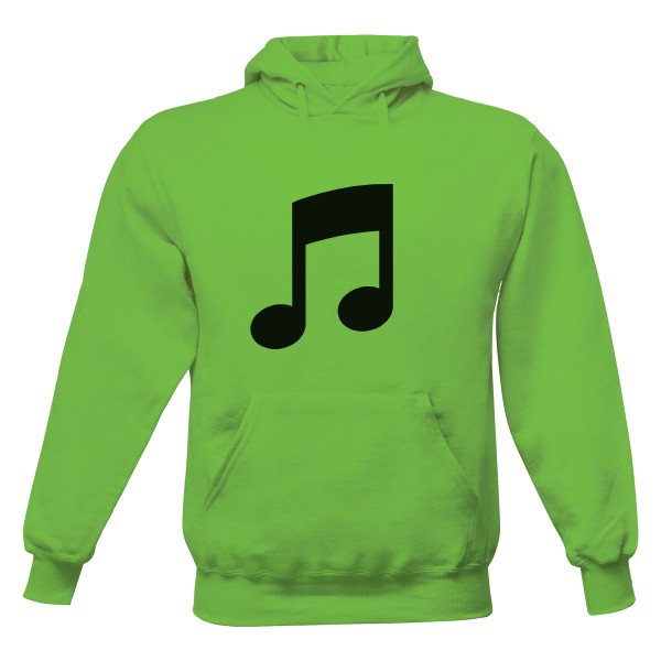 Pánská mikina s kapucí s potiskem mikina noty