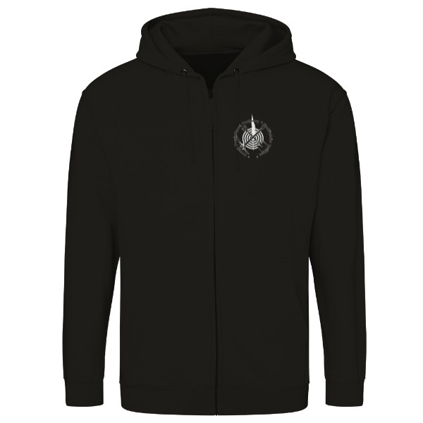 Mikina na zip unisex s potiskem Mikina ppp černá