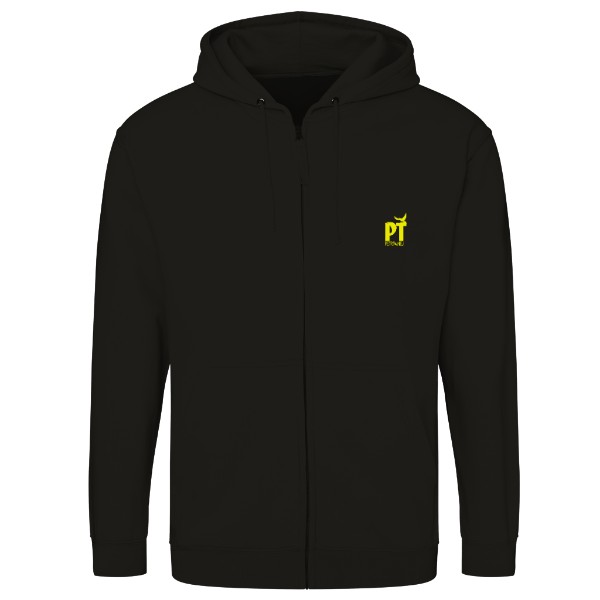 Mikina na zip unisex s potiskem Mikina P.T. logo