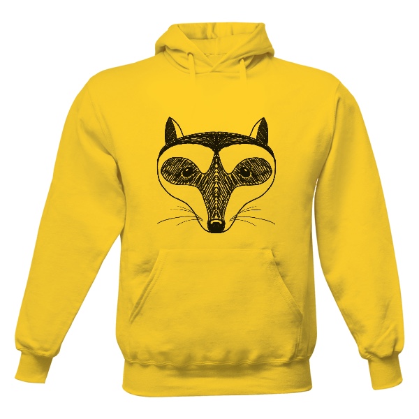 Pánská mikina s kapucí s potiskem Mikina racoon studios