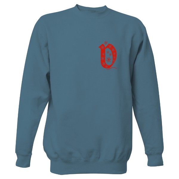 Mikina bez kapuce Unisex s potiskem Mikina s písmenem D