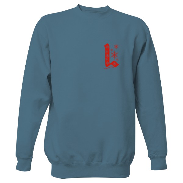 Mikina bez kapuce Unisex s potiskem Mikina s písmenem L