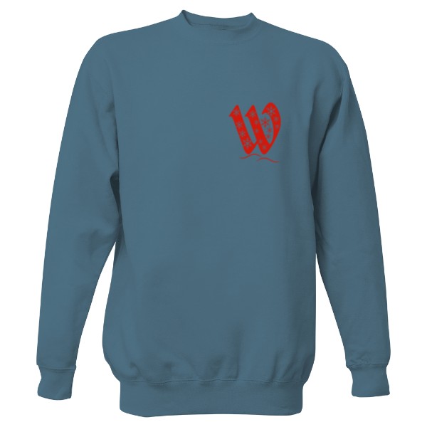 Mikina bez kapuce Unisex s potiskem Mikina s písmenem W