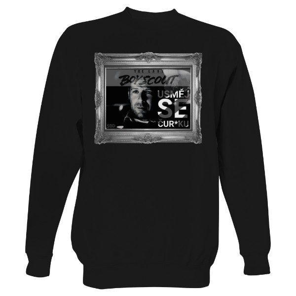 Mikina bez kapuce Unisex s potiskem mikina/SCOUT