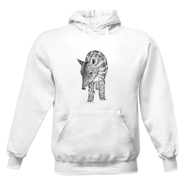 Mikina Tapírek pánská bílá