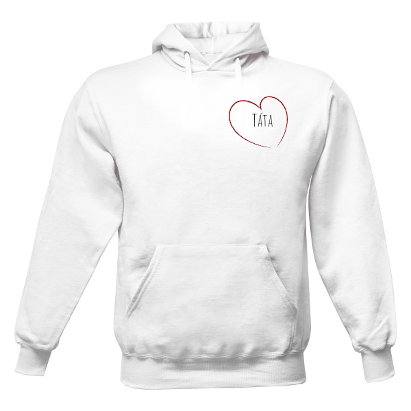 Pánská mikina s kapucí Just Hoods s potiskem Mikina táta