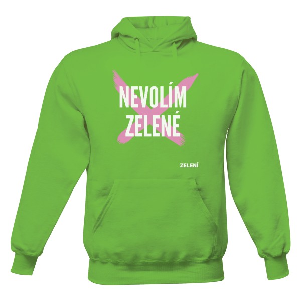 Mikina Nevolím zelené – zelená, pánská