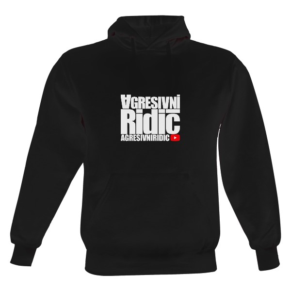 Pánská mikina s kapucí Just Hoods s potiskem Mikina Agresivní Řidič