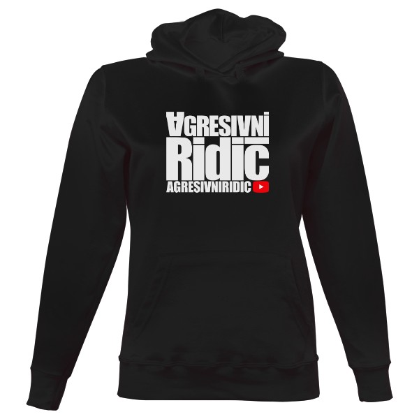 Dámská mikina s kapucí s potiskem Mikina Agresivní Řidič dámská