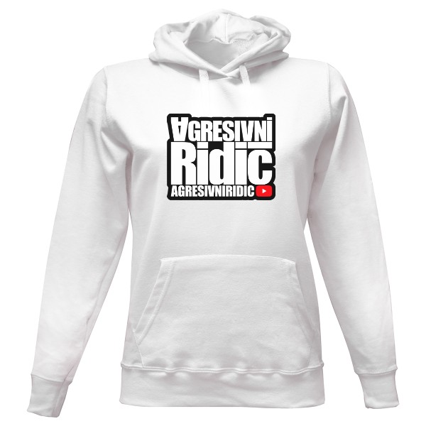 Dámská mikina s kapucí s potiskem Mikina Agresivní Řidič dámská
