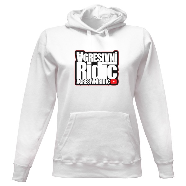 Dámská mikina s kapucí s potiskem Mikina Agresivní Řidič dámská