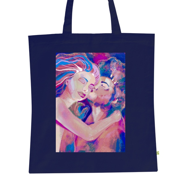 BIO plátěná taška s potiskem Milenci taška