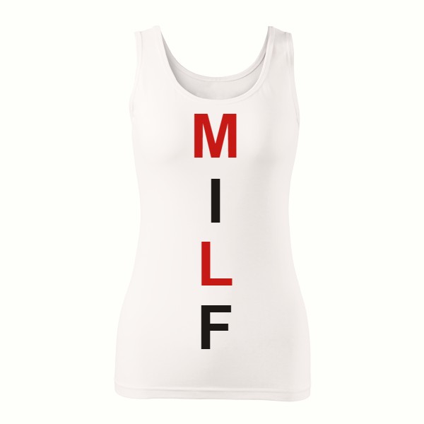 Tričko s potiskem MILF lady