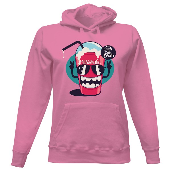 Dámská mikina s kapucí s potiskem Milk Shake 1 Ramirez hip hop