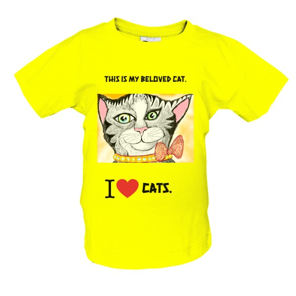 Tričko s potiskem Kočičí tričko