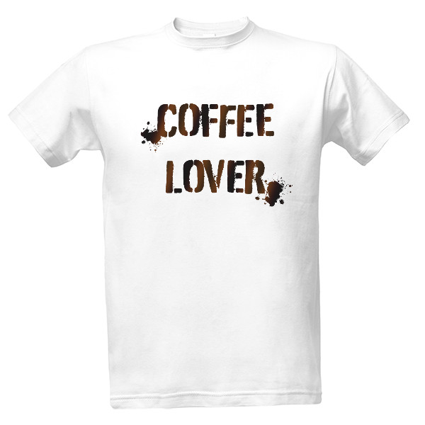 Tričko s potiskem milovník kávy