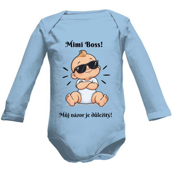 Dětské body Long  s potiskem Mimi Boss!