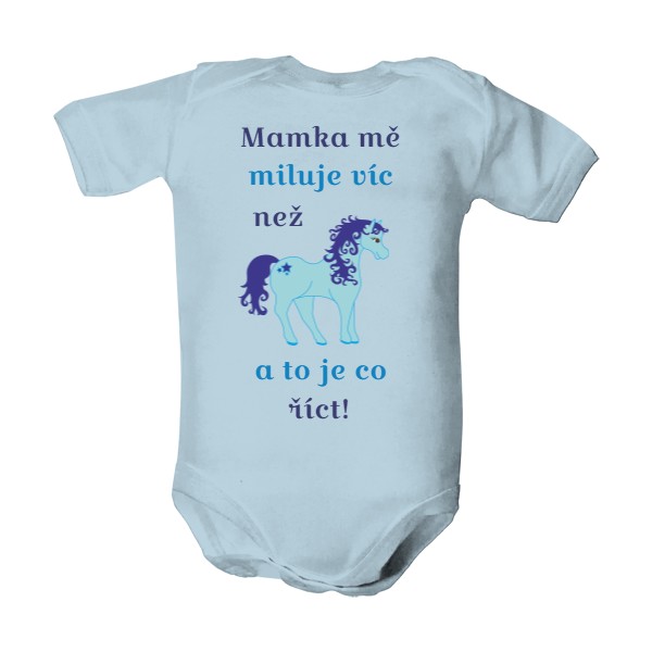 Dětské body  s potiskem Mimi vs. koně II