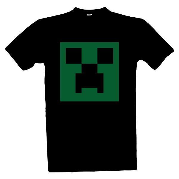 Tričko s potiskem Minecraft creeper
