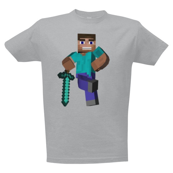 Tričko s potiskem Minecraft Sword