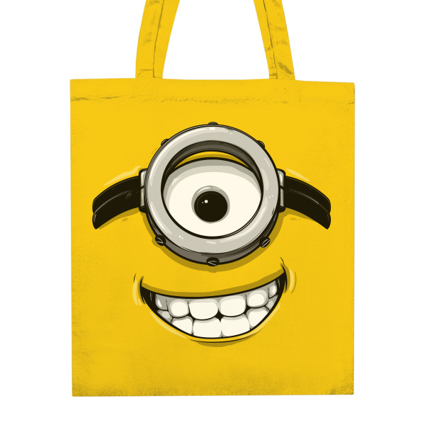 Nákupní taška unisex s potiskem Minion smiling face
