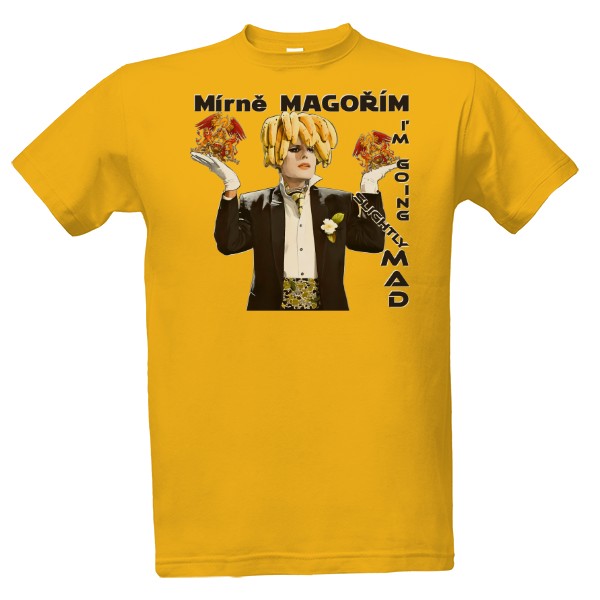 Tričko s potiskem Mírně MAGOŘÍM – Freddie z Queen – PÁNSKÉ IMPERIAL