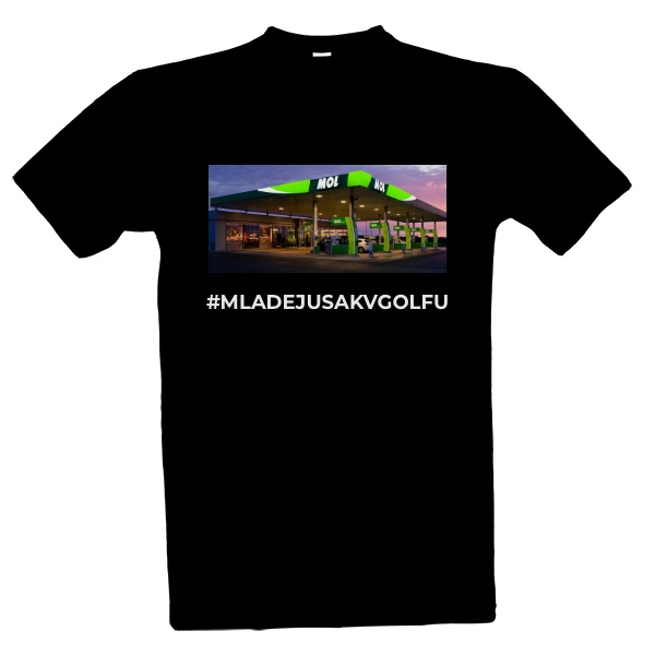 Tričko s potiskem MLADEJUSAKVGOLFU