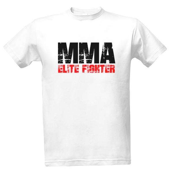 Tričko s potiskem MMA elite fighter