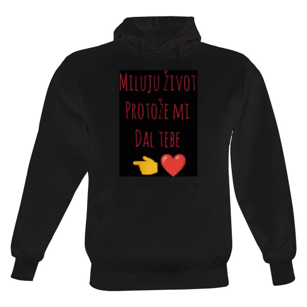 Pánská mikina s kapucí s potiskem Mikina pro pár (pánská)