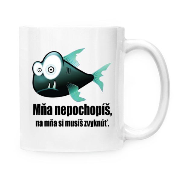 Hrnček malý biely s potlačou Mňa nepochopíš