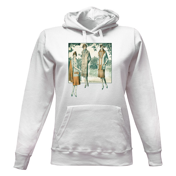 Dámská mikina s kapucí s potiskem Móda 1926