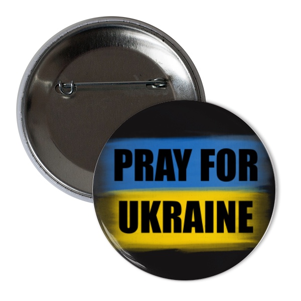 Odznáček  s potiskem Modlitba za Ukrajinu