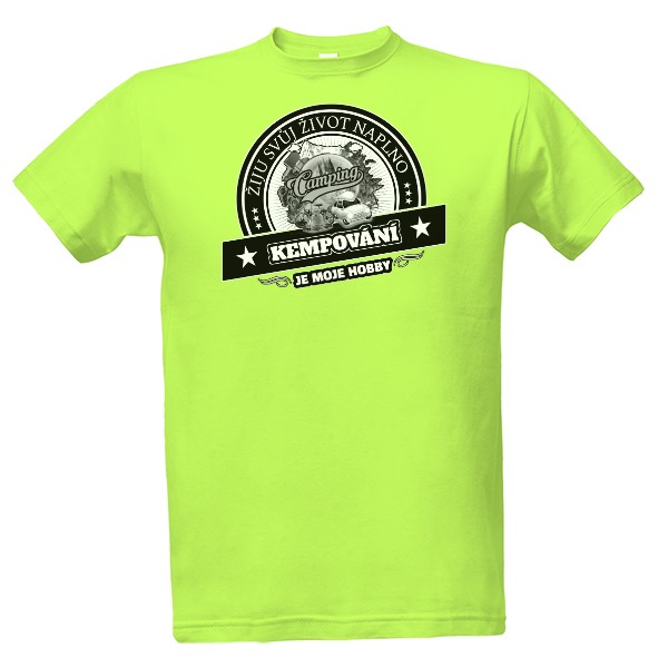 Tričko s potiskem Moje hobby-Kempování verze2