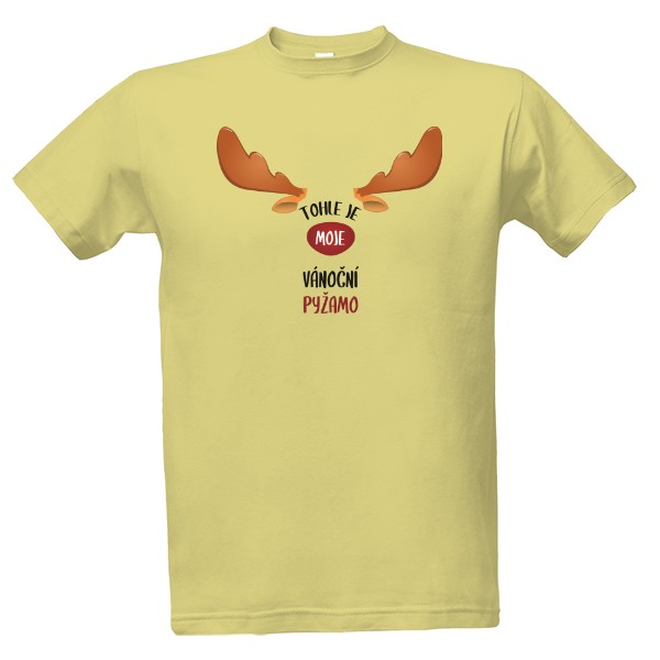 Tričko s potiskem Moje vánoční pyžamo