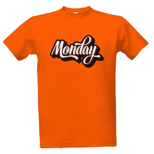 Tričko s potiskem Monday - nesnáším pondělí