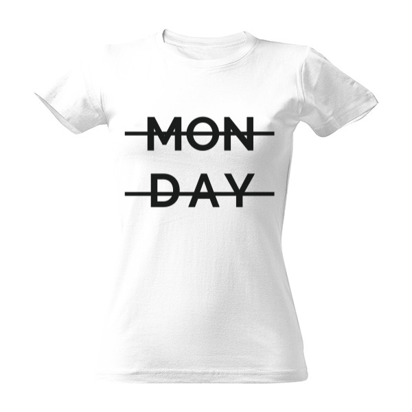 Tričko s potiskem Monday - Pondělí