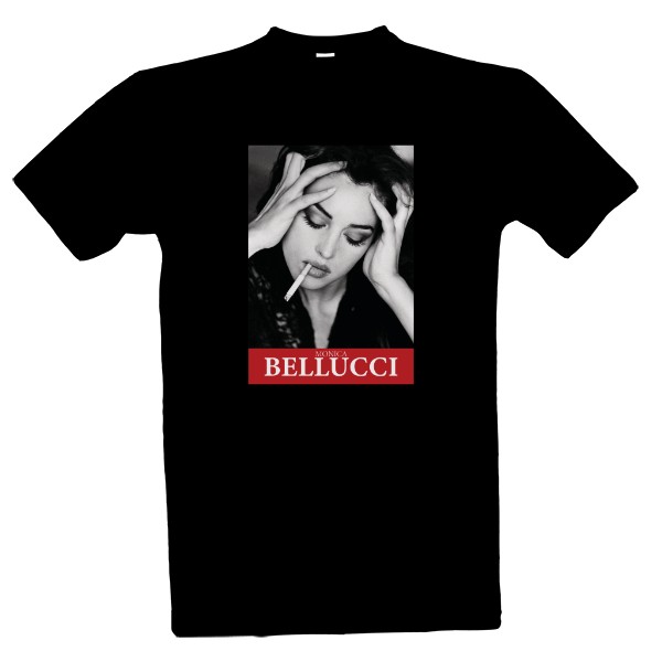 Tričko s potiskem Monica Bellucci smoke