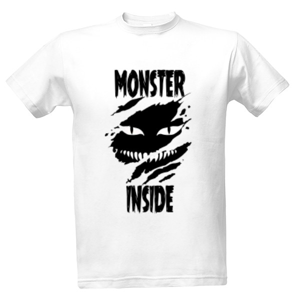 Tričko s potiskem "MONSTER INSIDE" 
