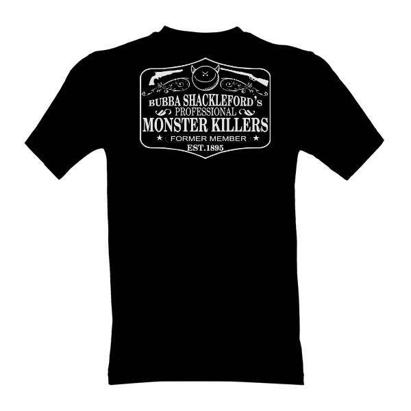 Tričko s potiskem Monster Killers Inc. - BLACK