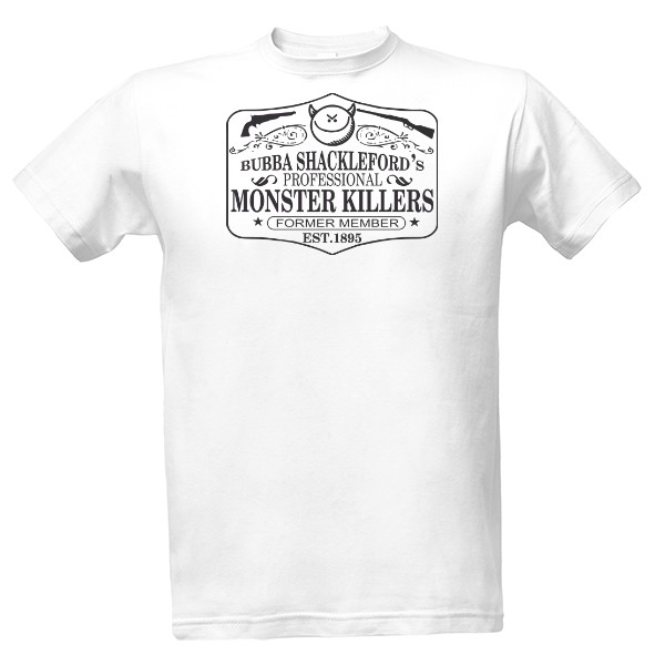 Tričko s potiskem Monster Killers Inc. - WHITE