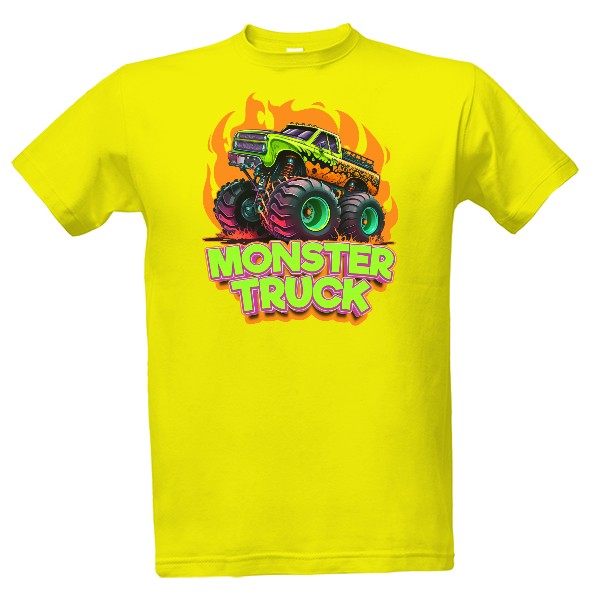 Tričko s potiskem Monster truck