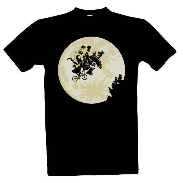 Tričko s potiskem moon & monsters